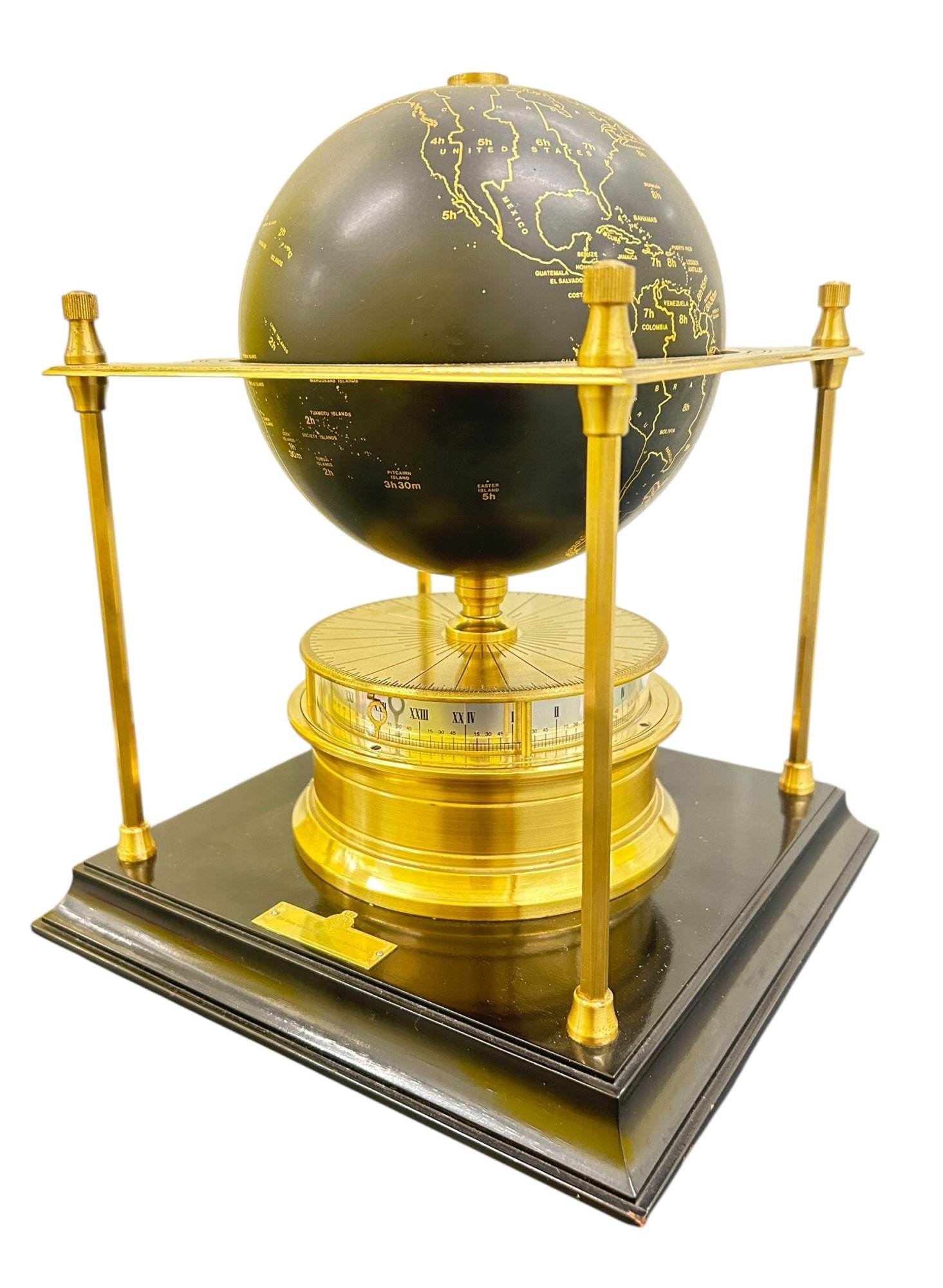 Franklin Mint Collector’s Edition Royal Geographical Society World Clock - Image 8