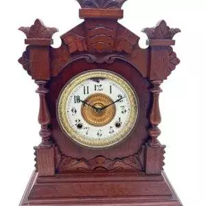 Wonderful American Ansonia Mahogany Case Mantel Clock – ca1890