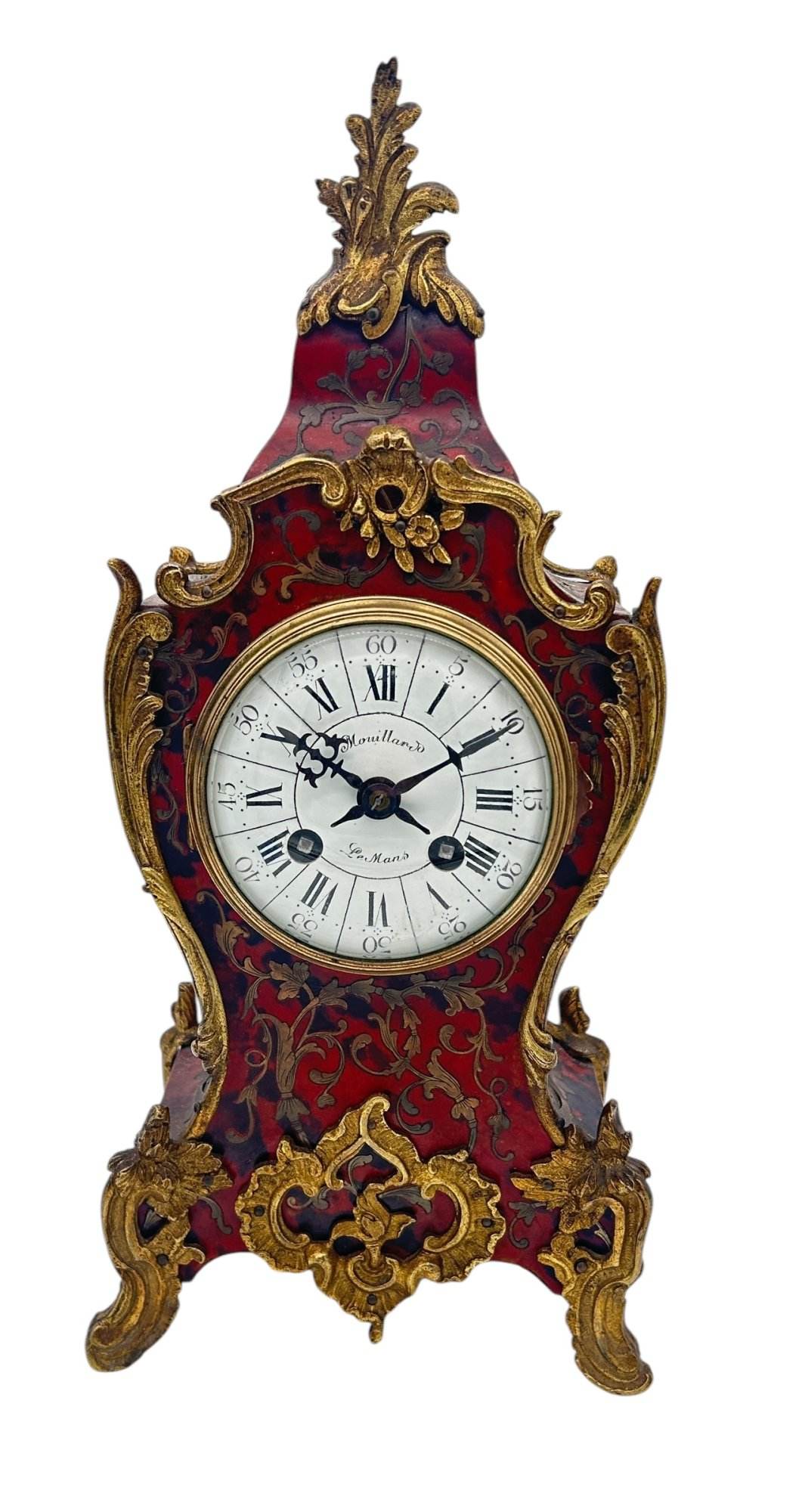 Fantastic French boulle Candelabra Mantel Clock set – Ca1870 - Image 5