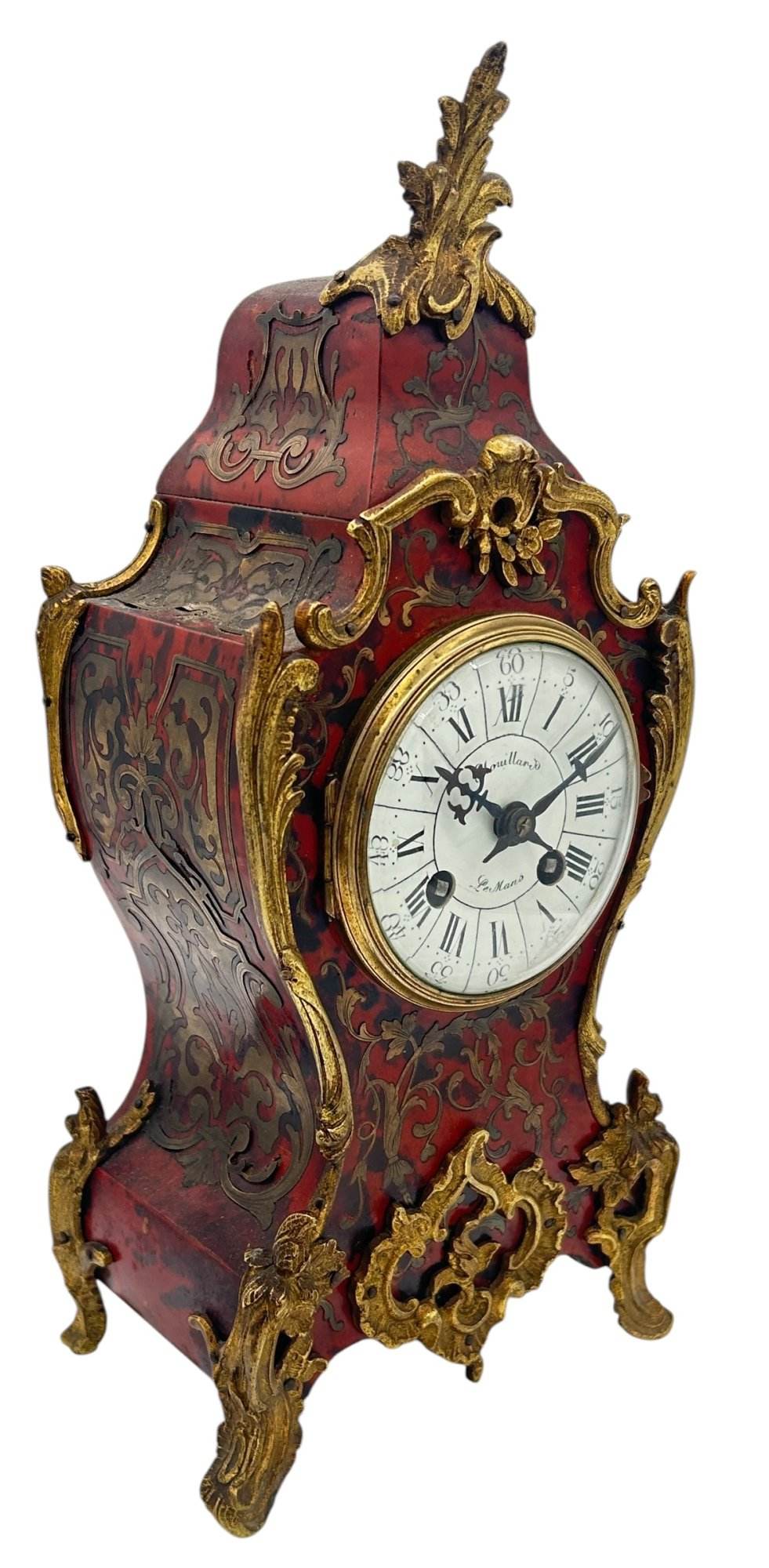 Fantastic French boulle Candelabra Mantel Clock set – Ca1870 - Image 4