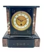 Wonderful Timepiece Slate & marble Mantel Clock – ca1895