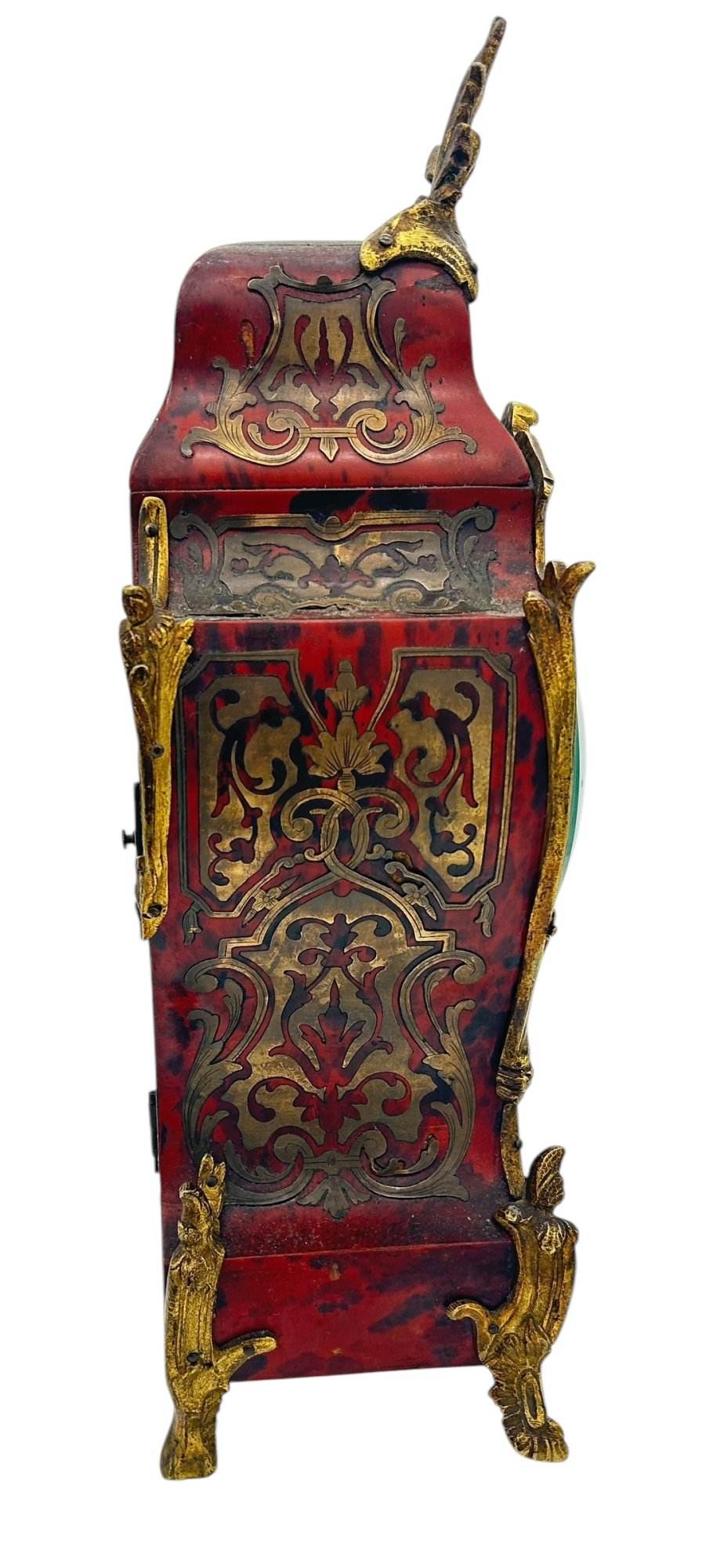 Fantastic French boulle Candelabra Mantel Clock set – Ca1870 - Image 8