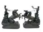 Wonderful Roman Chariots Figural Clock Garnitures – ca 1905