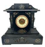 Fine Large Antique Slate 8-Day Mantel Clock - Ca1890