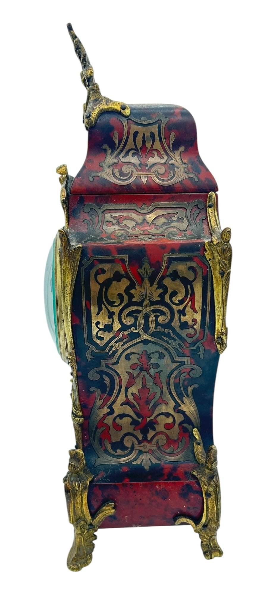 Fantastic French boulle Candelabra Mantel Clock set – Ca1870 - Image 10