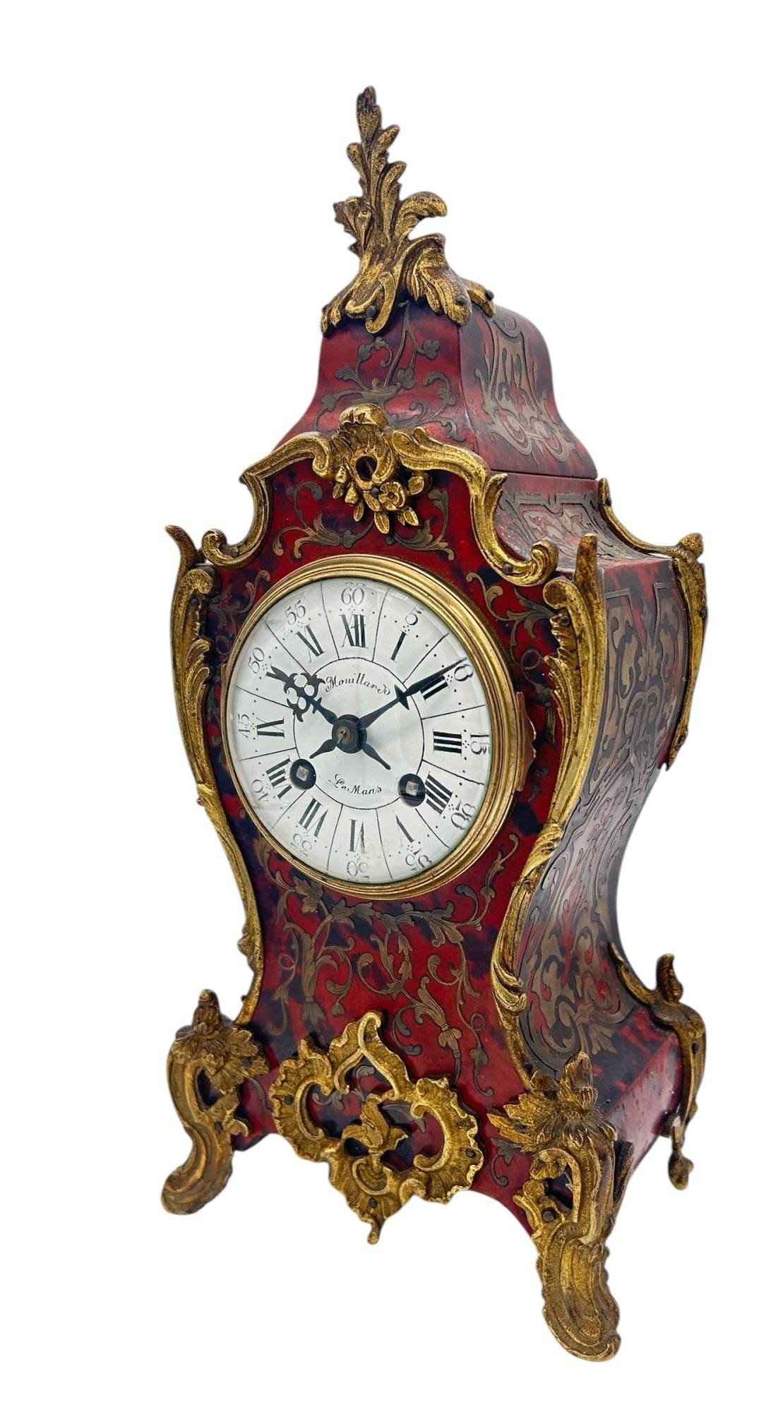 Fantastic French boulle Candelabra Mantel Clock set – Ca1870 - Image 7