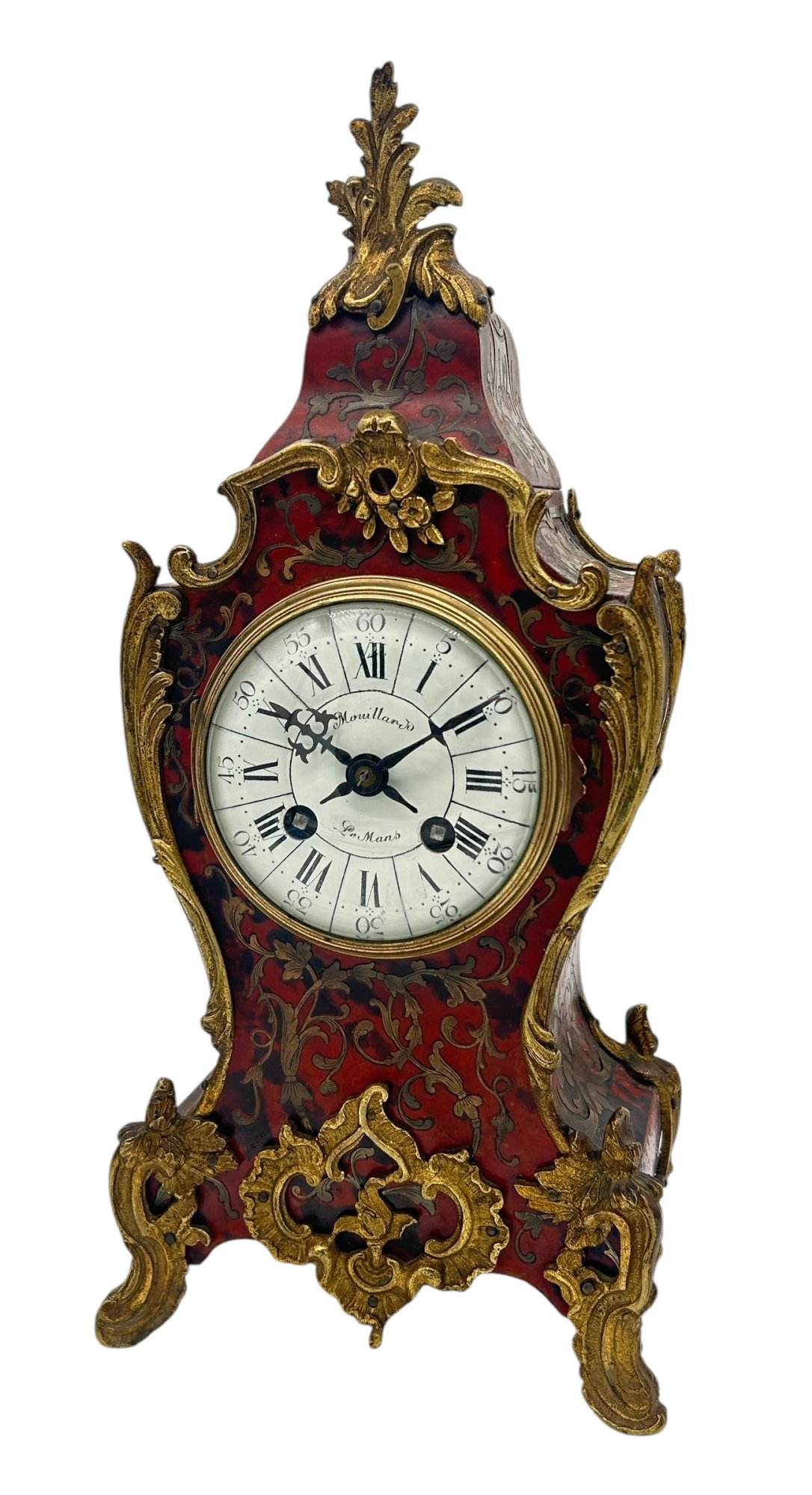 Fantastic French boulle Candelabra Mantel Clock set – Ca1870 - Image 6