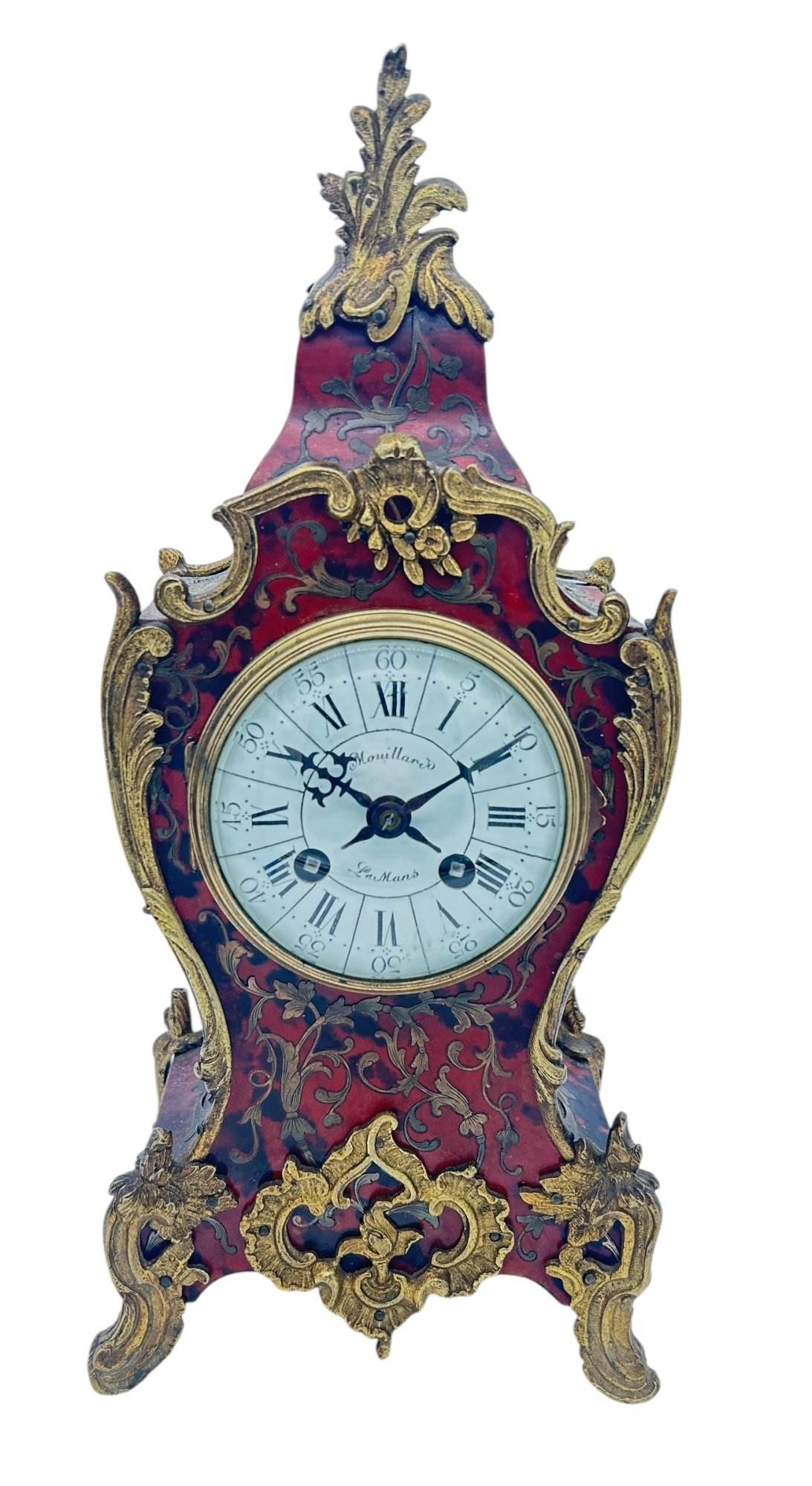 Fantastic French boulle Candelabra Mantel Clock set – Ca1870 - Image 15