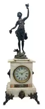 Wonderful French Figural Mantel Clock – ca1960