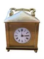 Classic Unusual Antique French Marble Pitched Roof Carriage clock – ca1900