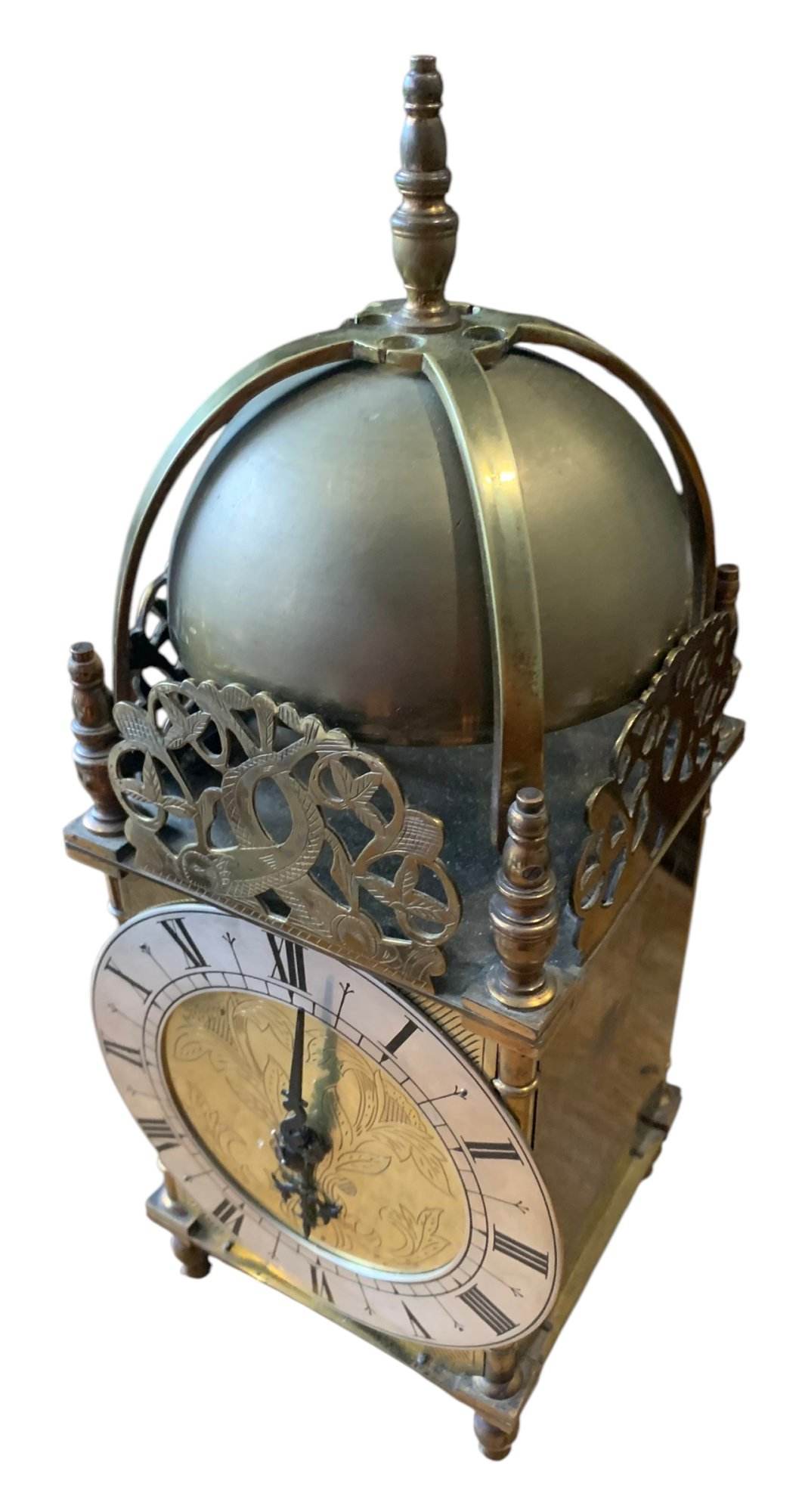 Wonderful Antique Brass Lantern Clock – ca1900 - Image 8