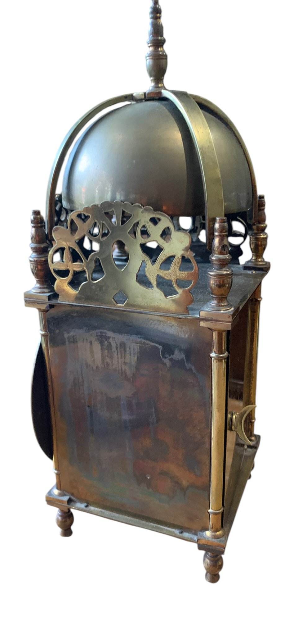 Wonderful Antique Brass Lantern Clock – ca1900 - Image 6