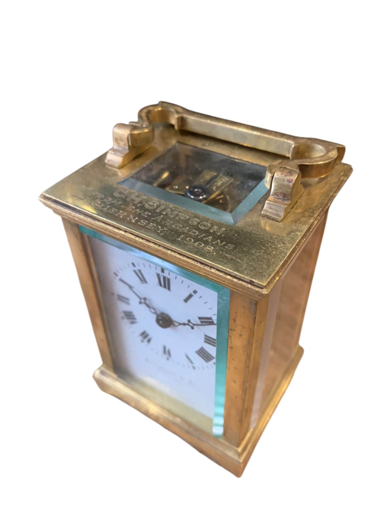 Beautiful Antique Miniature French Carriage clock – ca1900 - Image 4