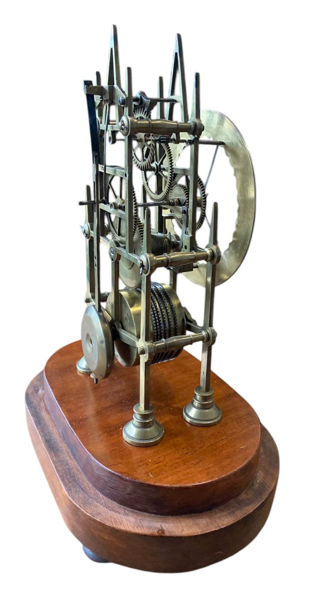 Awesome Victorian Single Fusee Skeleton Mantel Clock – ca1860 - Image 5