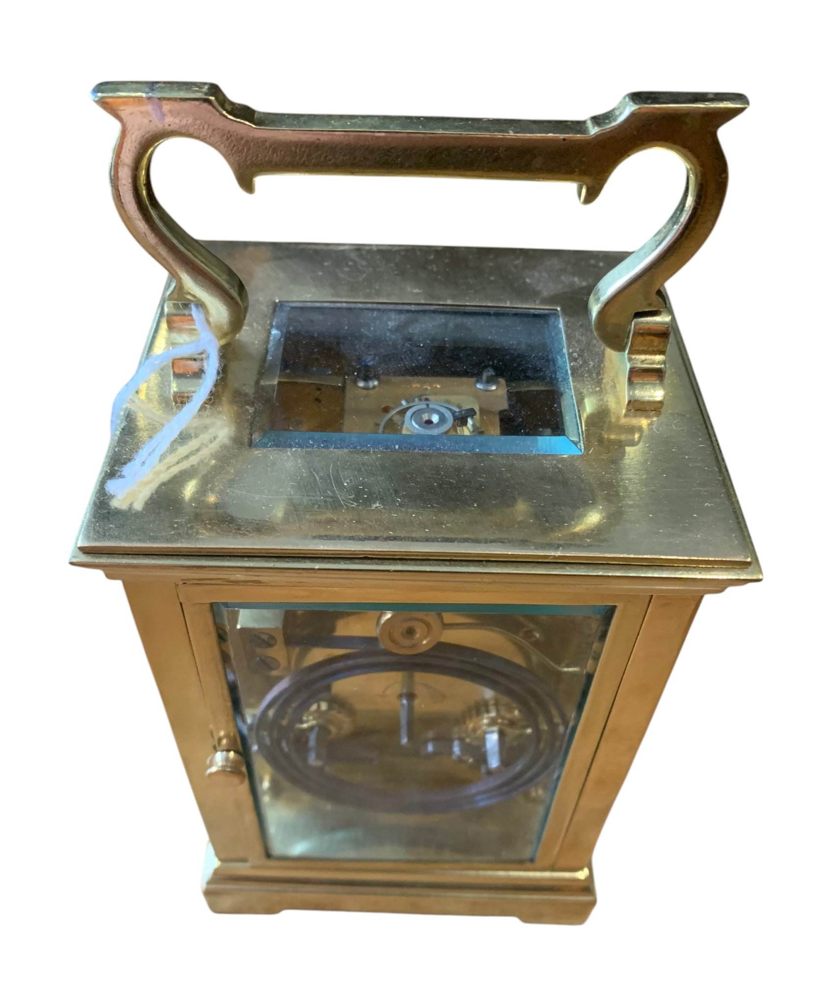 Fantastic Large Antique gong striking Carriage Clock – ca 1900 - Image 7