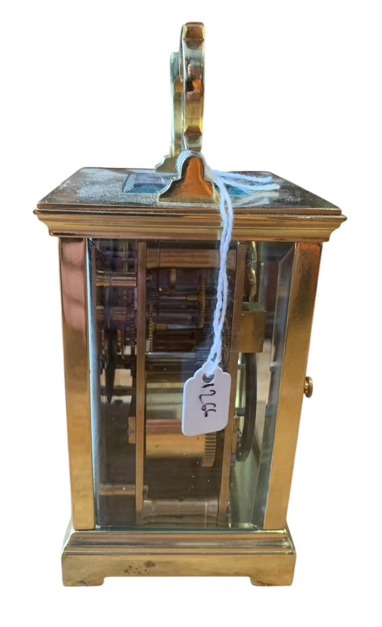 Fantastic Large Antique gong striking Carriage Clock – ca 1900 - Image 4