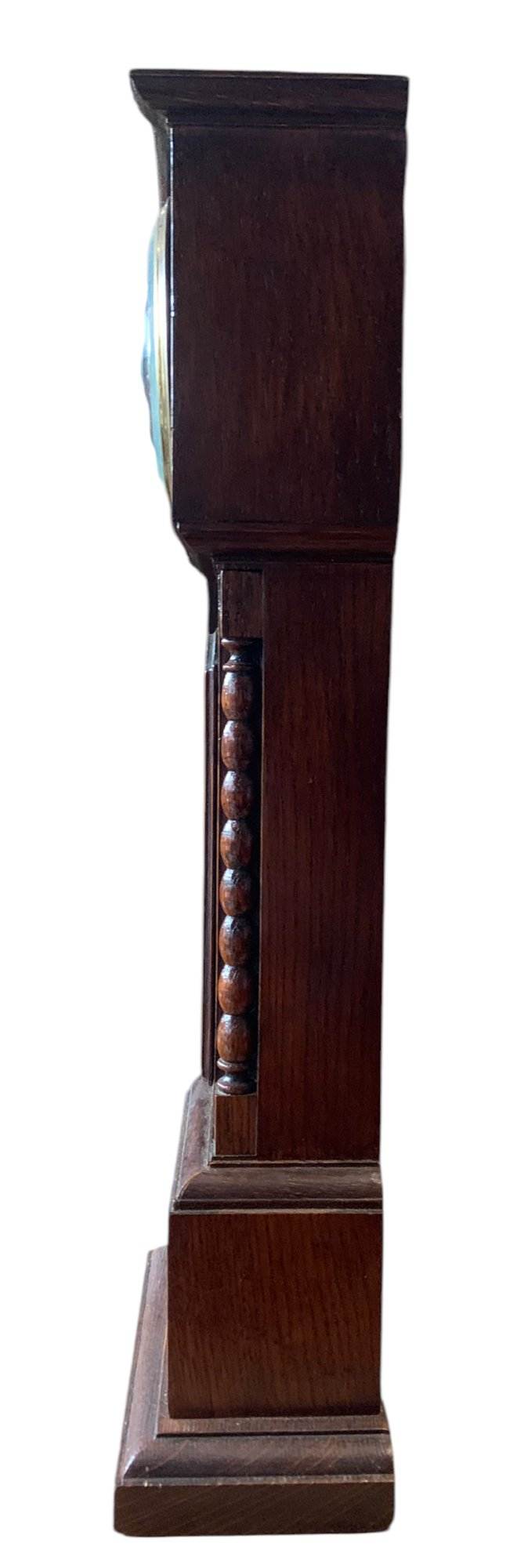 Fabulous Oak Miniature Longcase Mantel Clock – ca1900 - Image 8