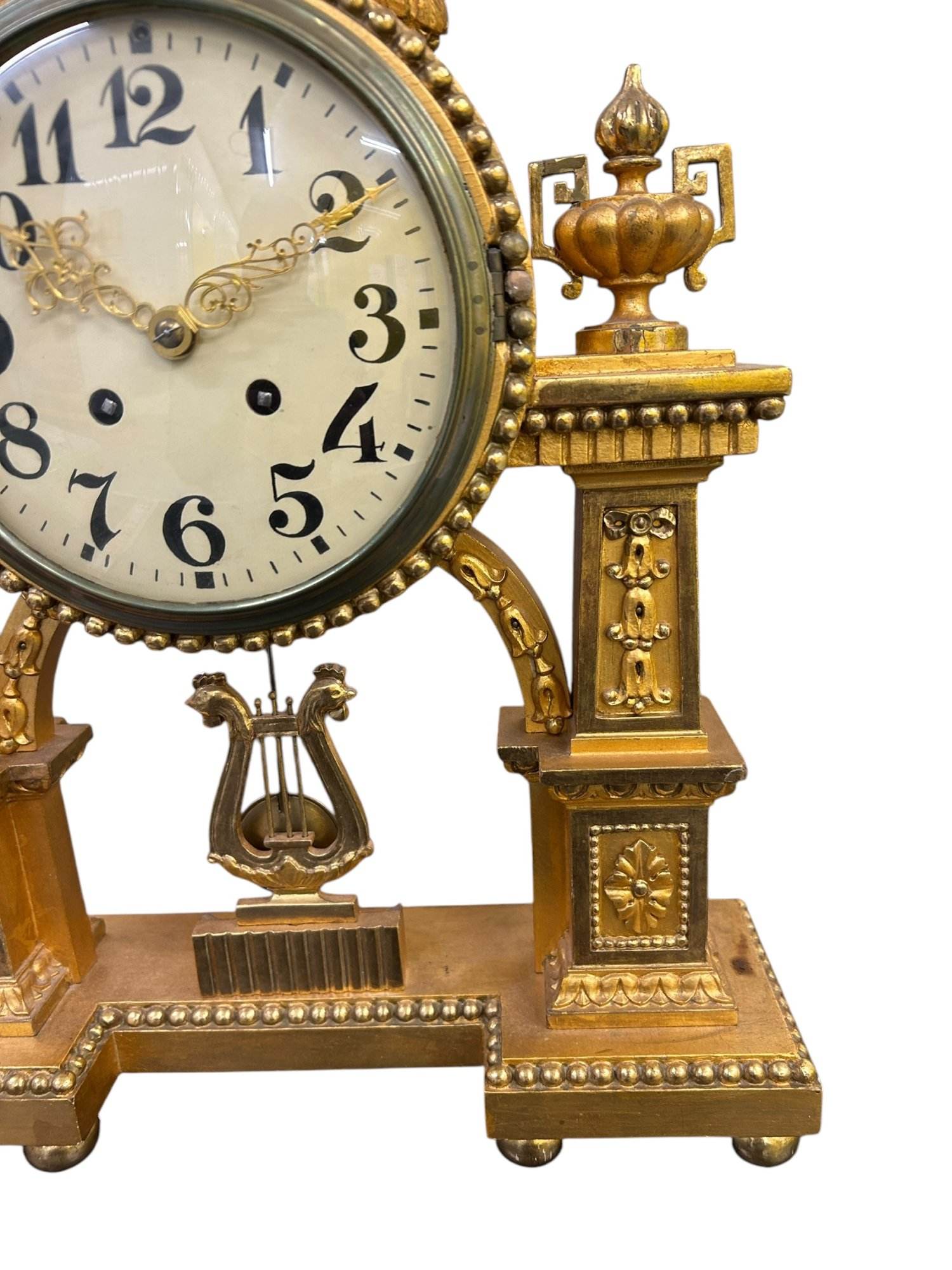 Wonderful Antique Gustav Becker Gresso Wood 8-Day Mantel Clock - c1900 - Image 2