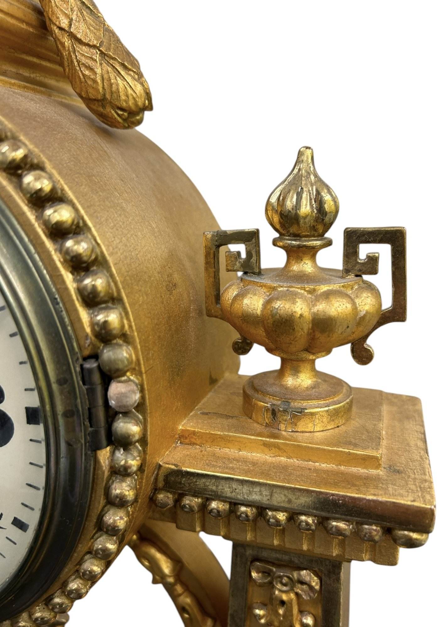 Wonderful Antique Gustav Becker Gresso Wood 8-Day Mantel Clock - c1900 - Image 8