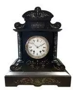 Exquisite Large Monumental Antique Slate 8-Day Mantel Clock - Ca1880