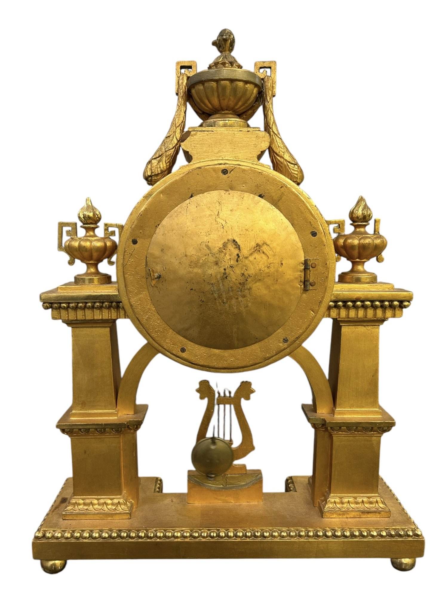 Wonderful Antique Gustav Becker Gresso Wood 8-Day Mantel Clock - c1900 - Image 10