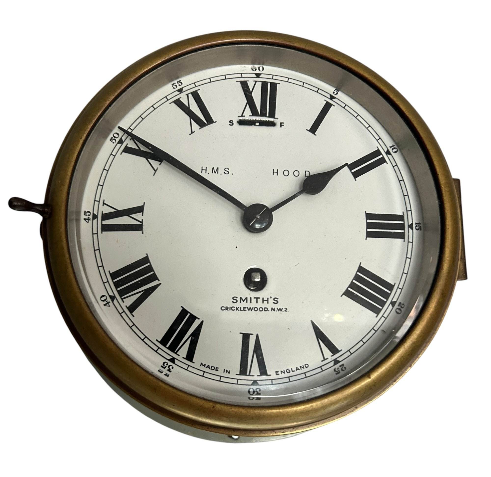 Fabulous Smiths Bulkhead Nautical/Military Clock – ca1920 - Image 7