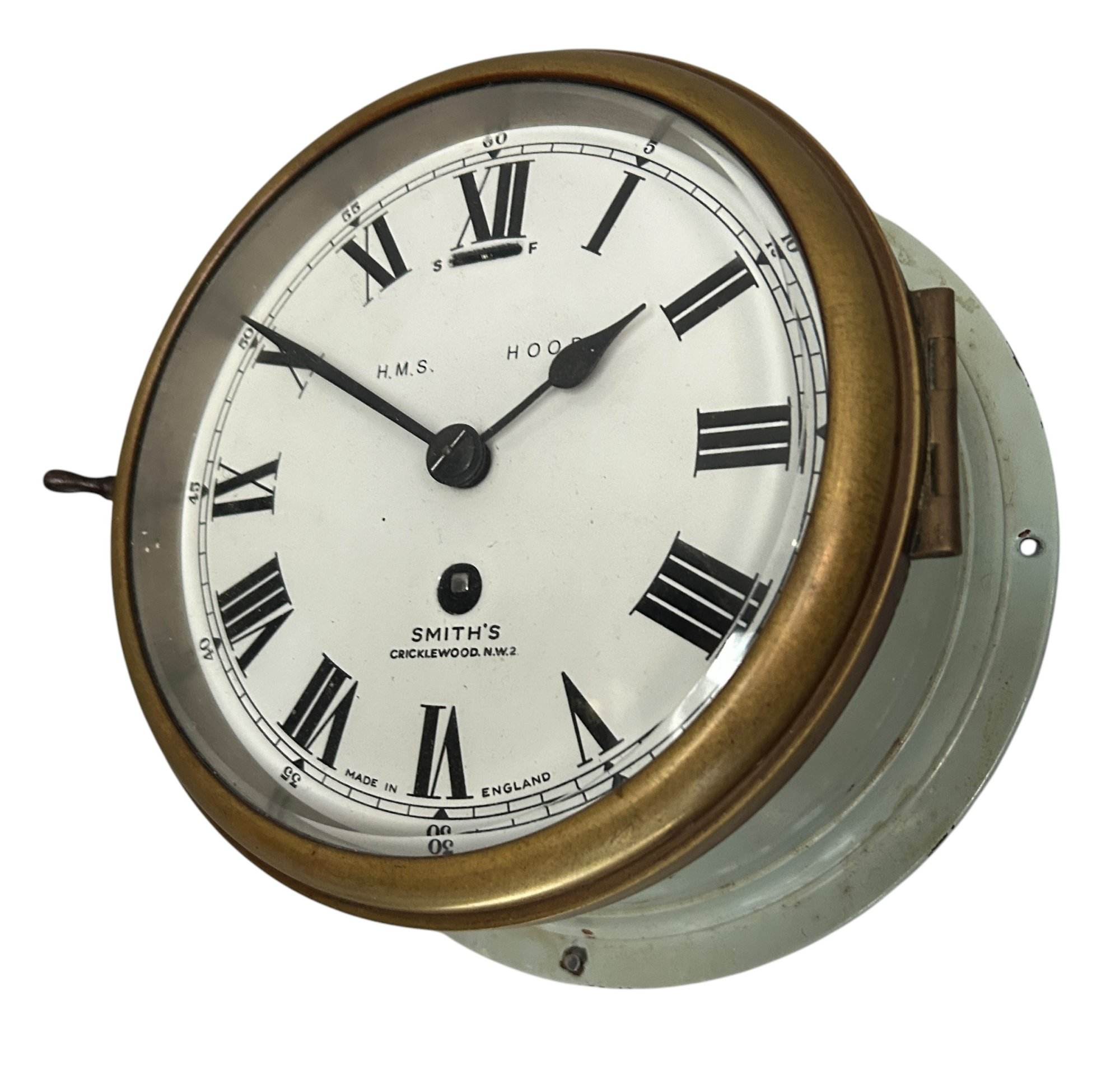 Fabulous Smiths Bulkhead Nautical/Military Clock – ca1920 - Image 3
