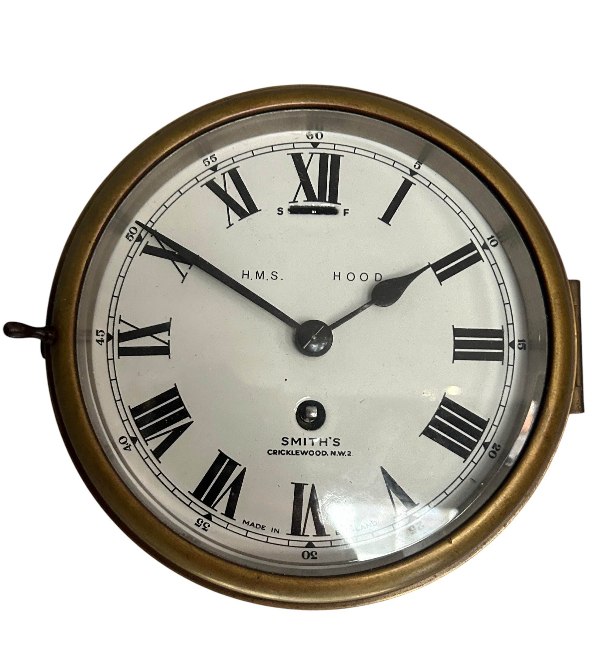 Fabulous Smiths Bulkhead Nautical/Military Clock – ca1920 - Image 6