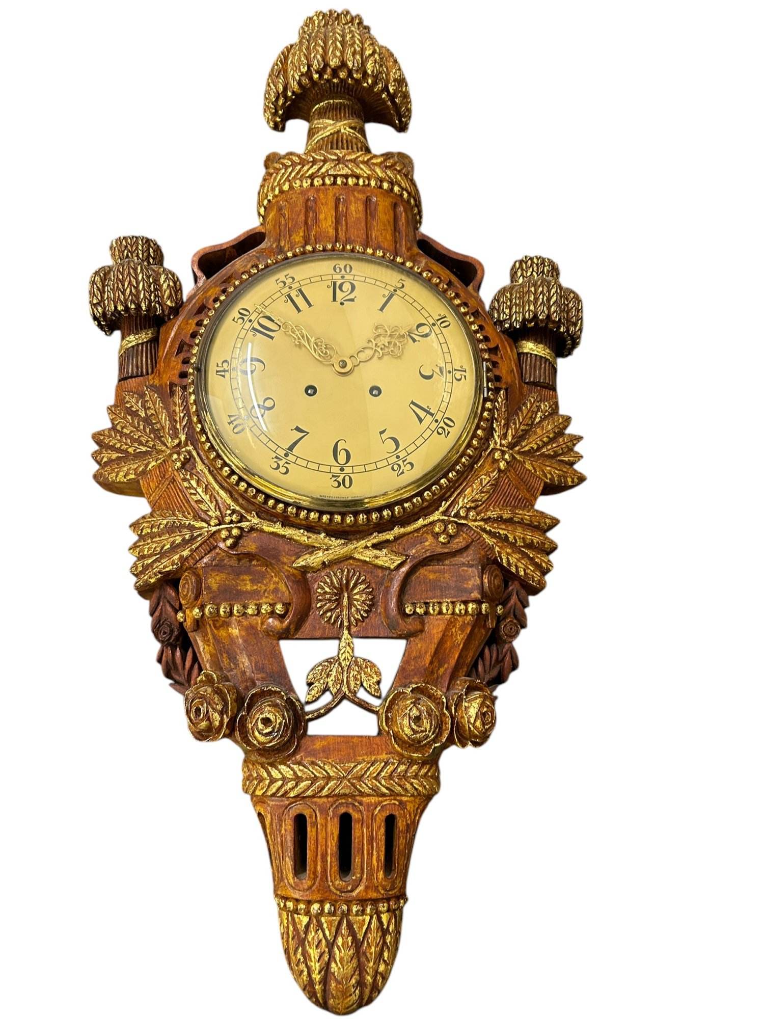 Stunning swedish Cartel Wall Clock – ca1940 - Image 2