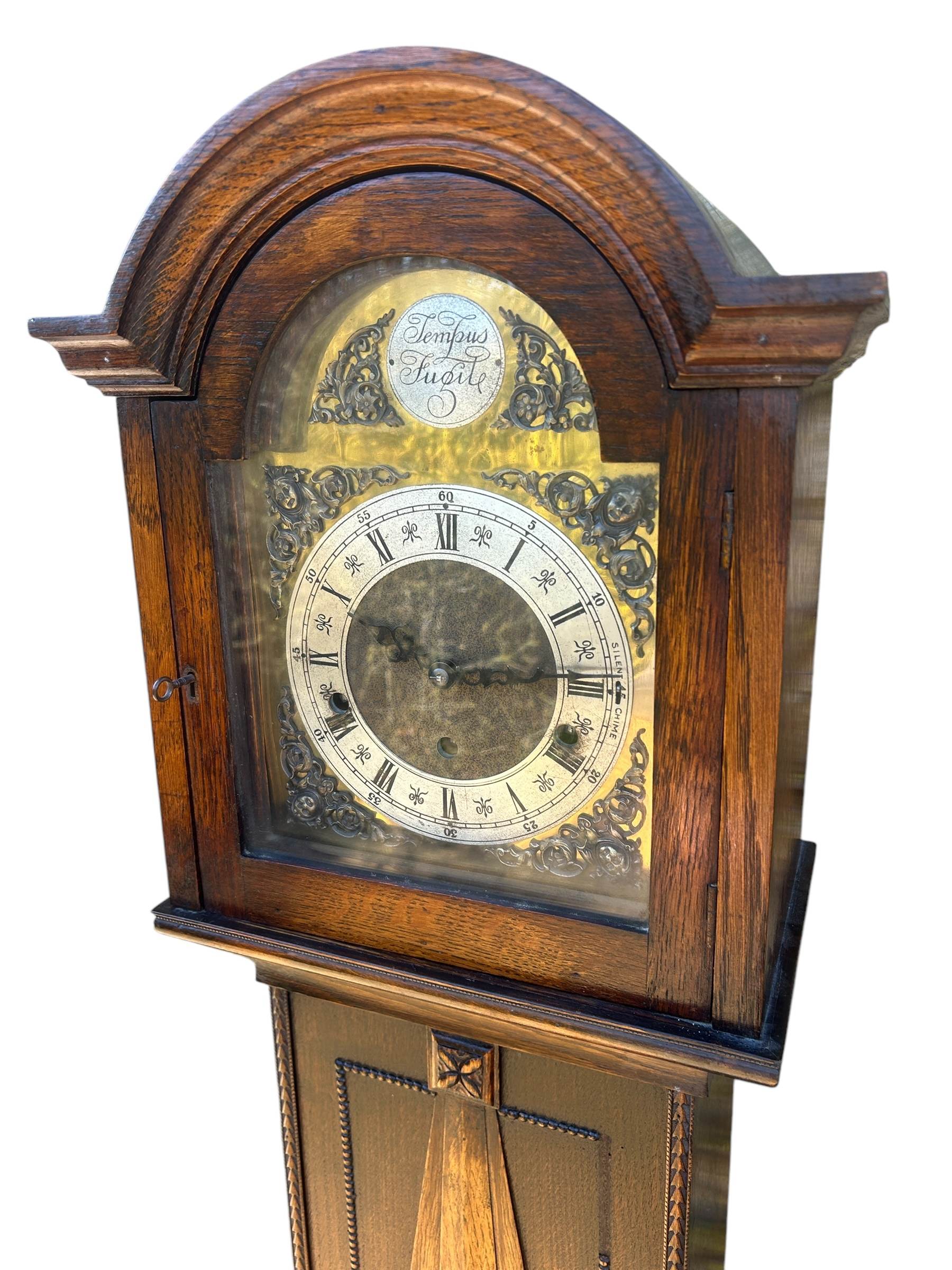 Wonderful Edwardian Westminster chime Grandmother Clock - Image 11