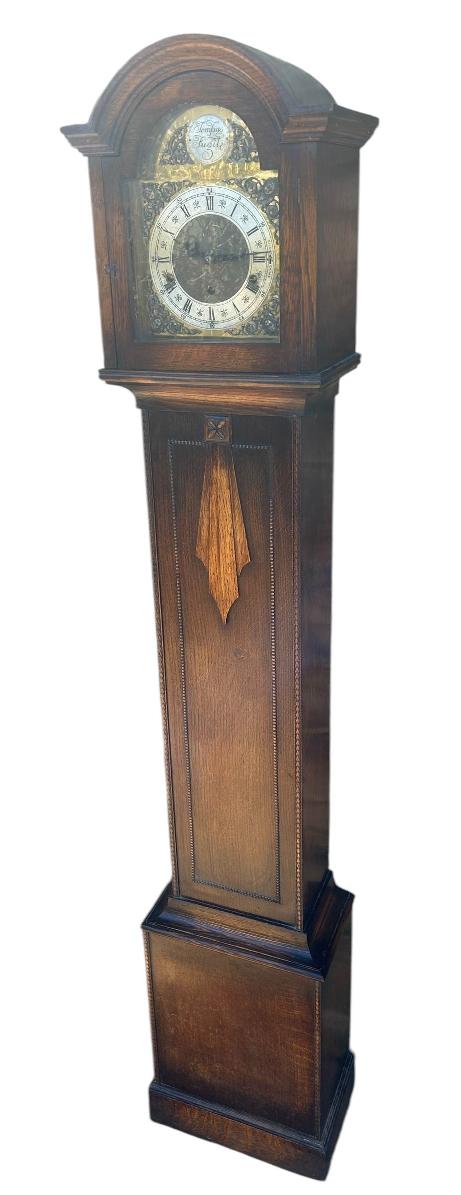 Wonderful Edwardian Westminster chime Grandmother Clock - Image 12