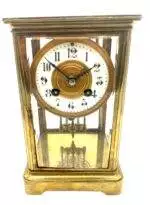 Wonderful French Regulator 4 glass Mantel clock – ca1900