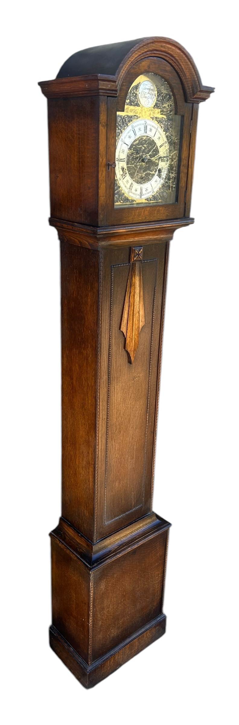 Wonderful Edwardian Westminster chime Grandmother Clock - Image 10