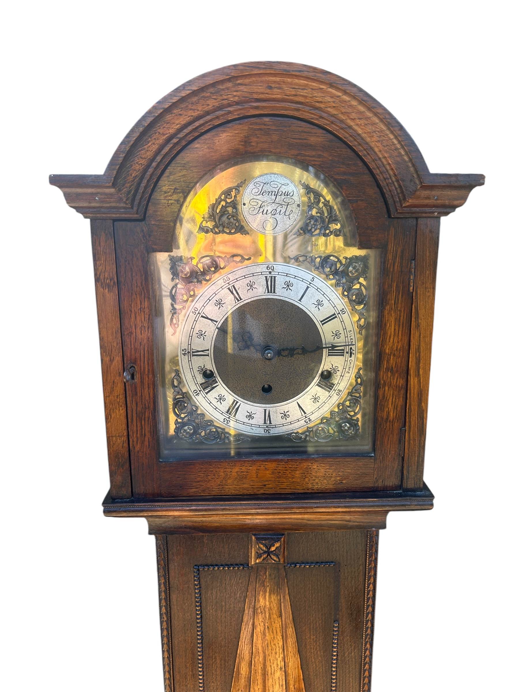 Wonderful Edwardian Westminster chime Grandmother Clock - Image 8
