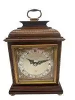 Lovely Elliot Walnut case Mantel Clock – 8 day garrard movement clock