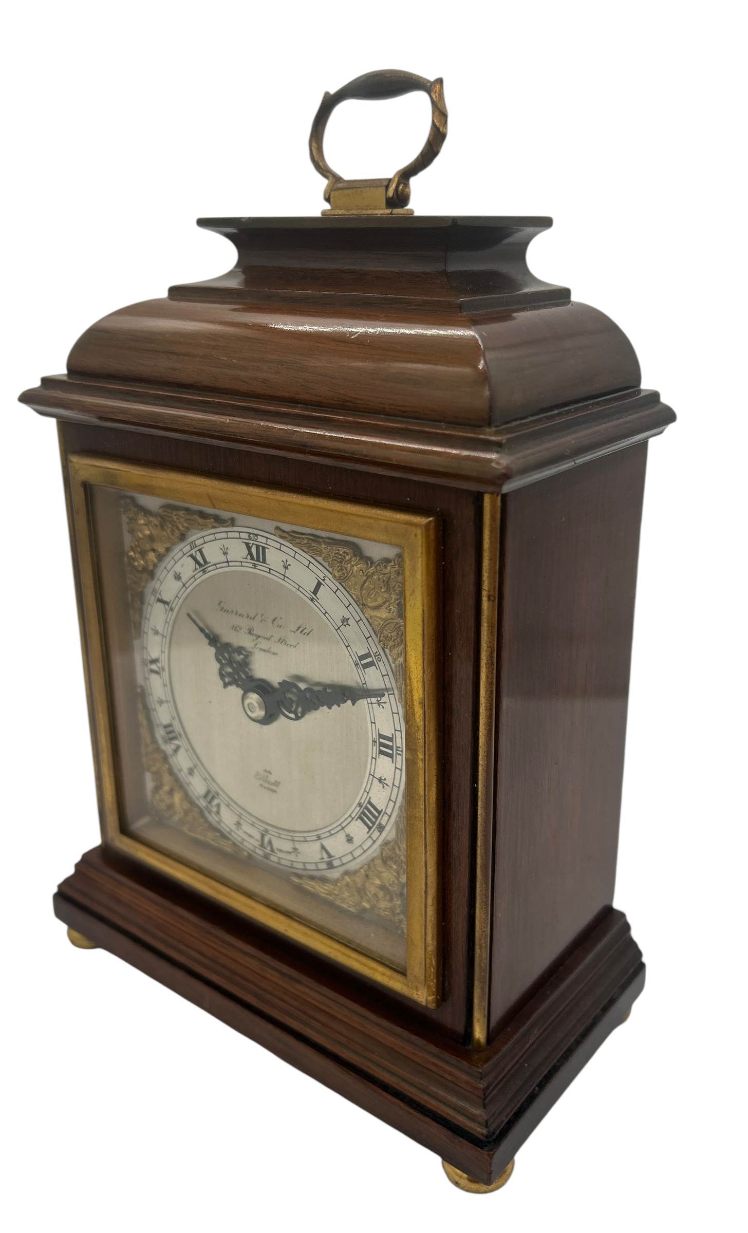 Lovely Elliot Walnut case Mantel Clock – 8 day garrard movement clock - Image 3