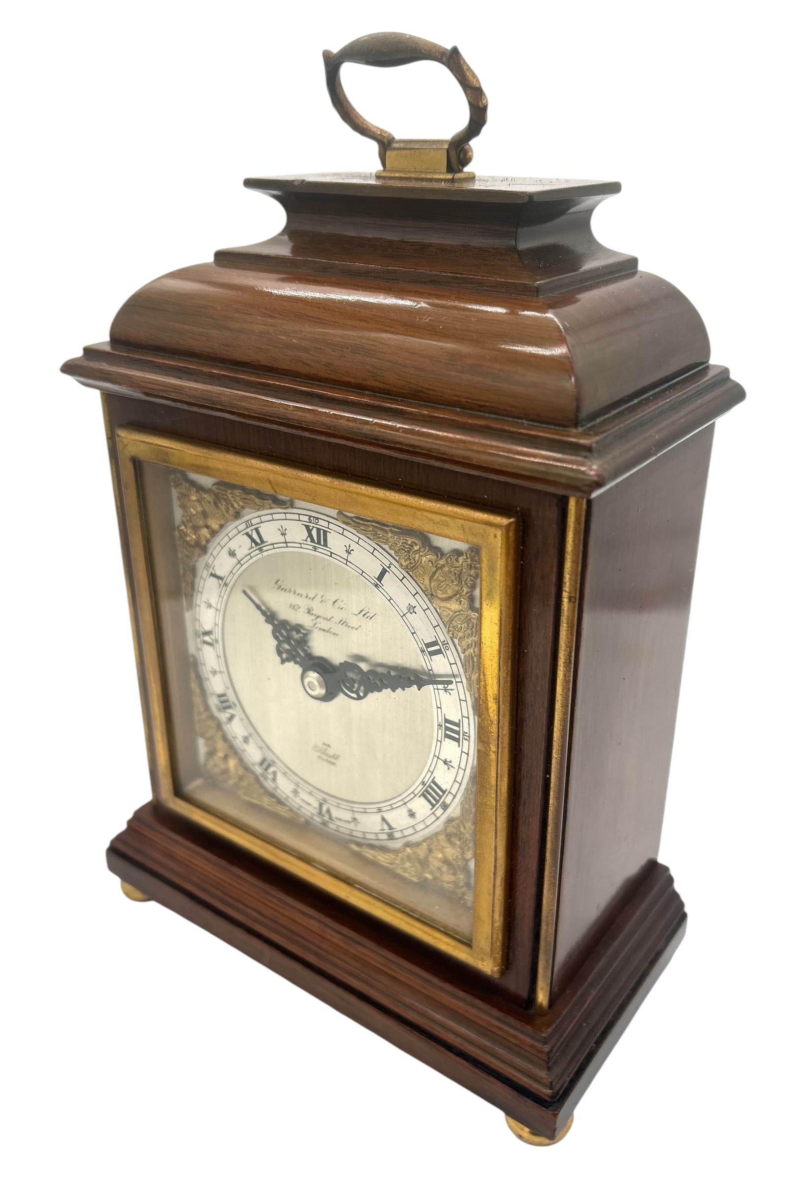Lovely Elliot Walnut case Mantel Clock – 8 day garrard movement clock - Image 8