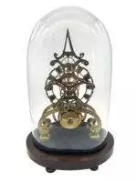 Awesome Rare Victorian 6 spoke wheel Skeleton Mantel Clock - ca1870