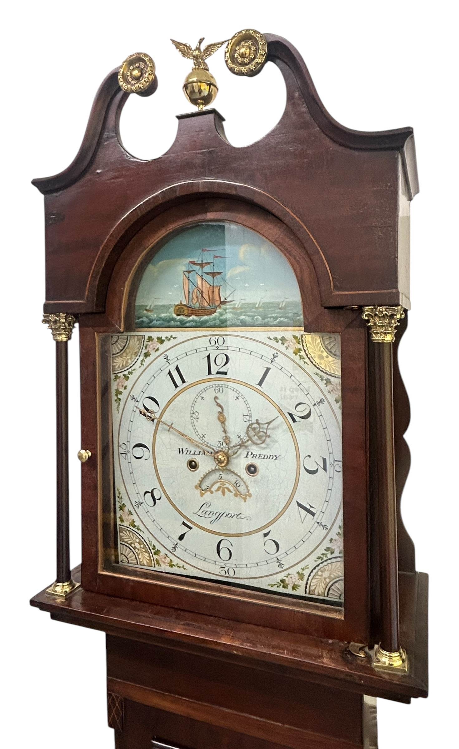 Fabulous Antique English “Langport” Longcase clock - 8 day - Image 3