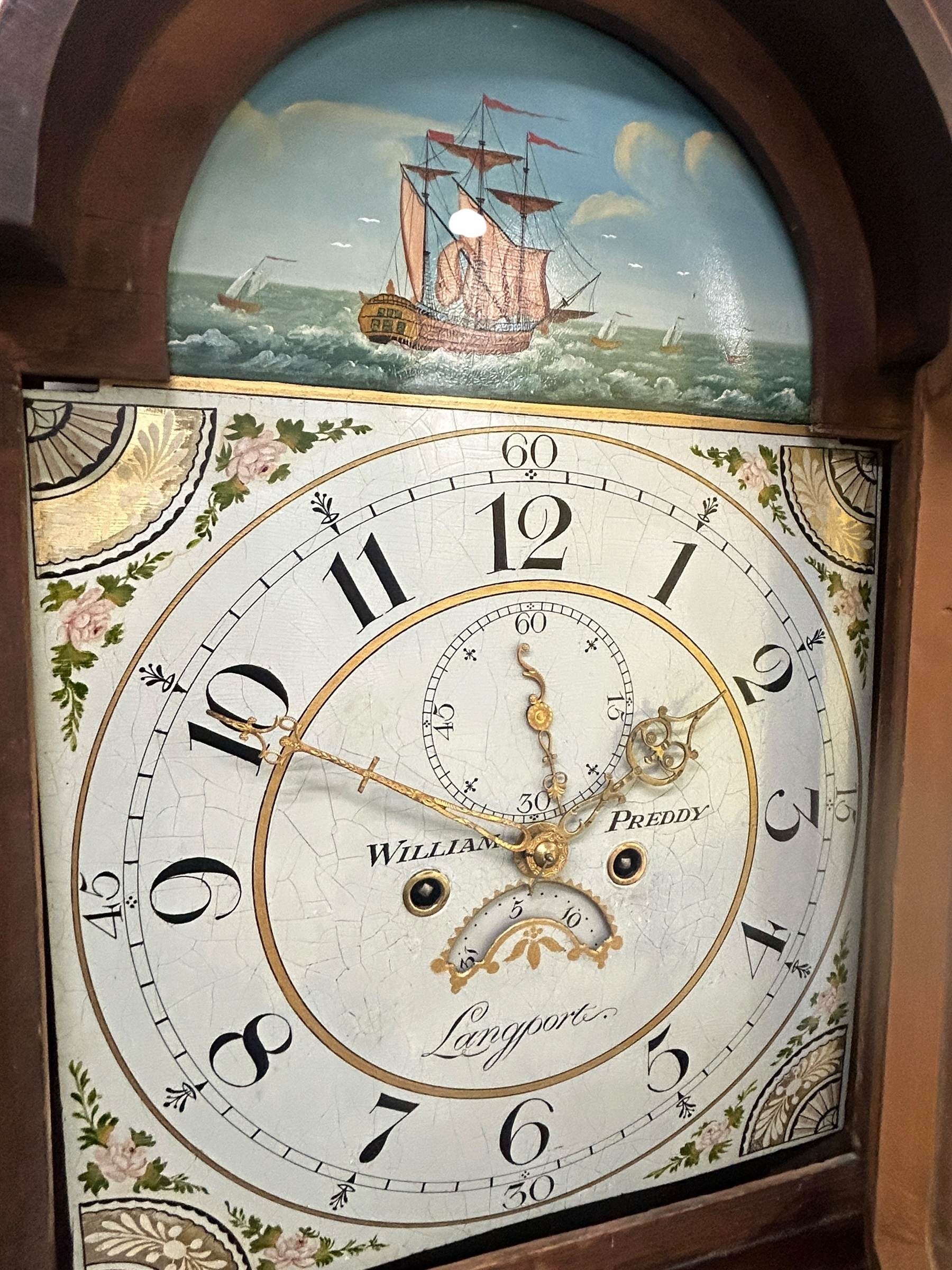Fabulous Antique English “Langport” Longcase clock - 8 day - Image 5