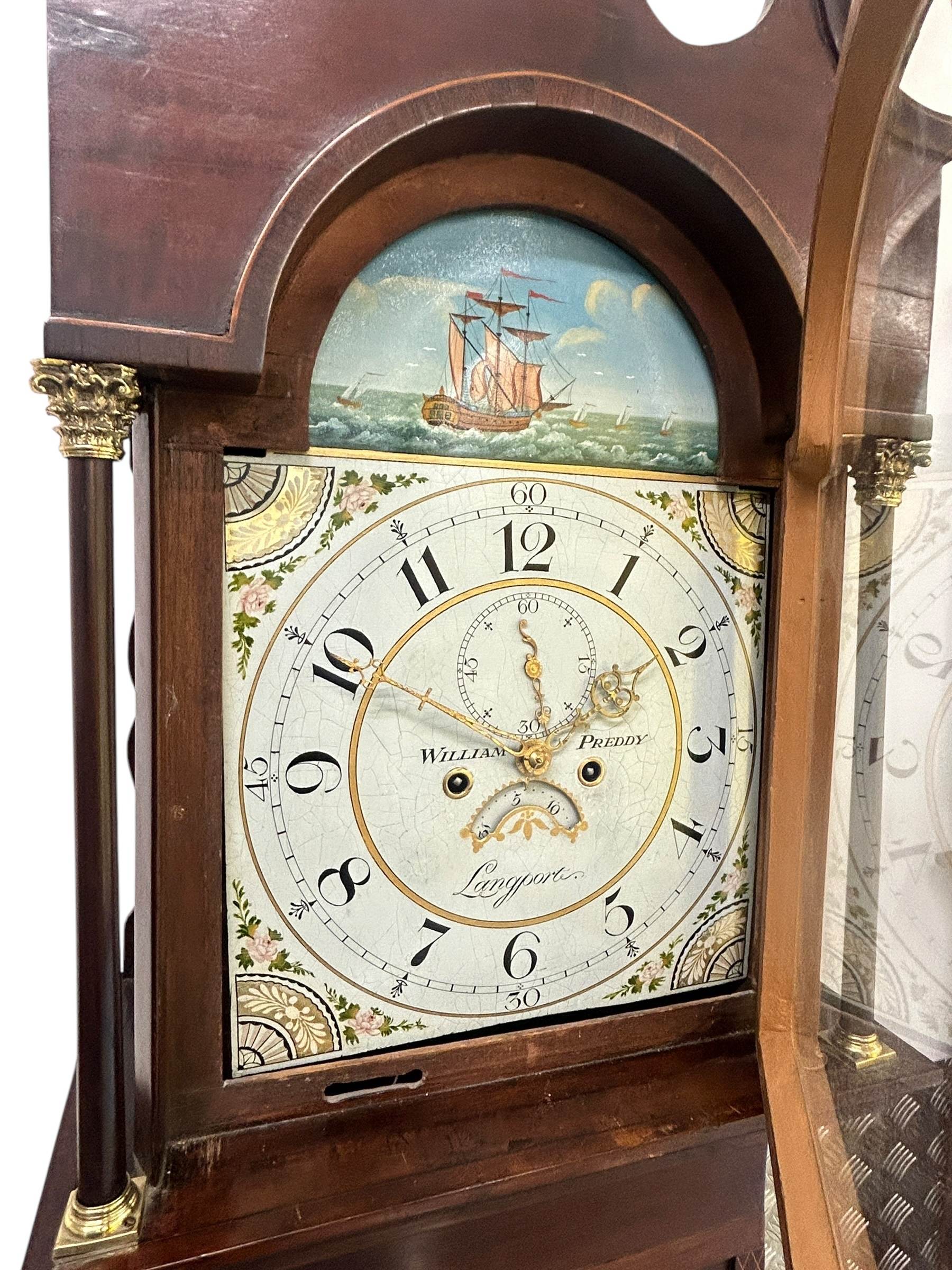 Fabulous Antique English “Langport” Longcase clock - 8 day - Image 6