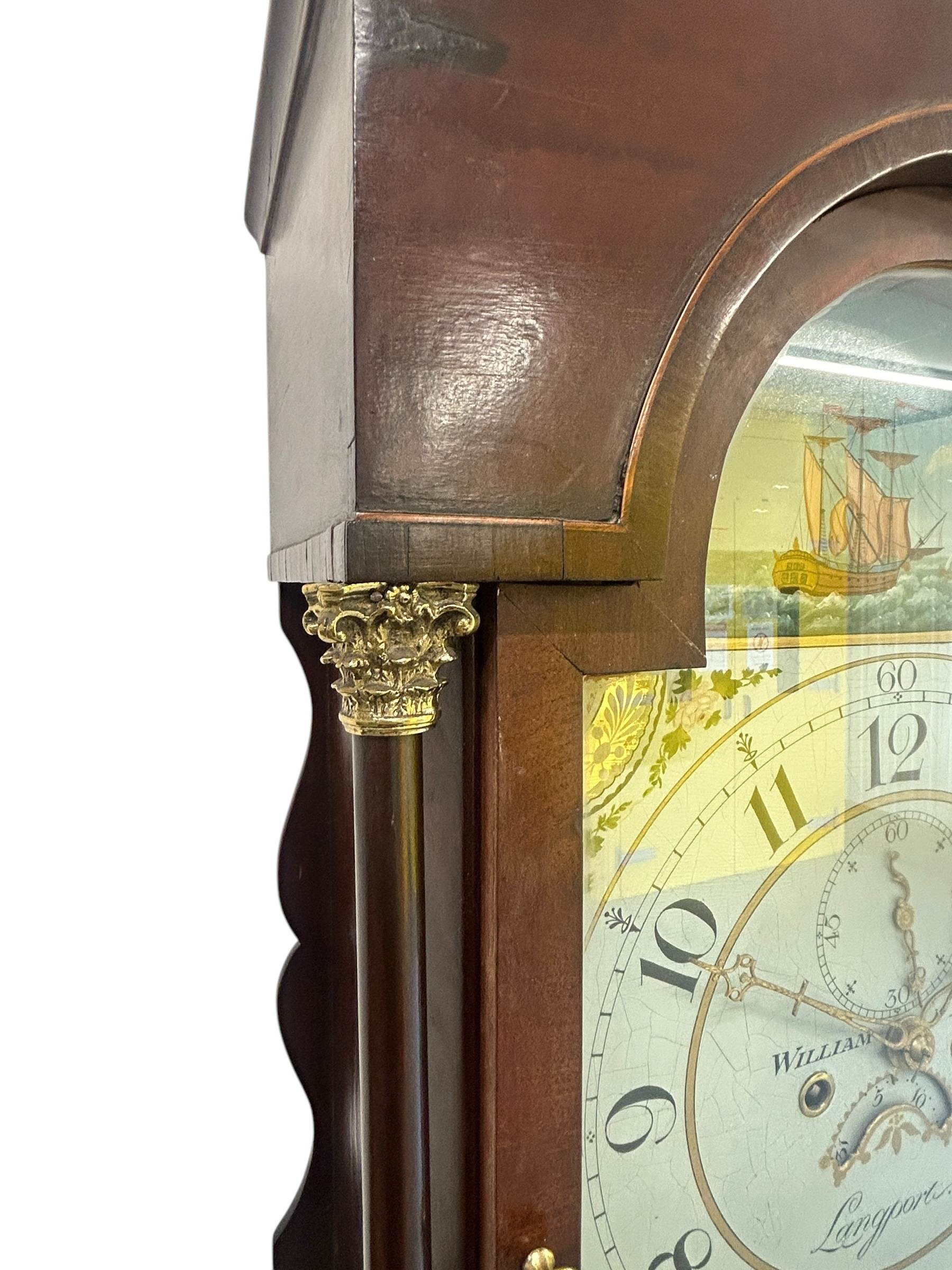 Fabulous Antique English “Langport” Longcase clock - 8 day - Image 7