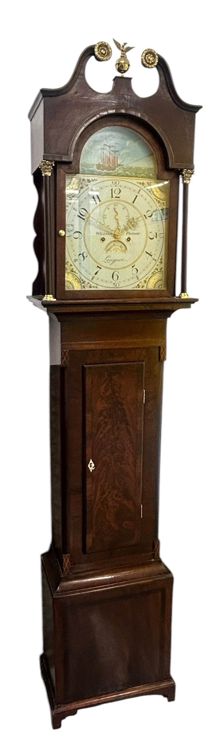 Fabulous Antique English “Langport” Longcase clock - 8 day - Image 9