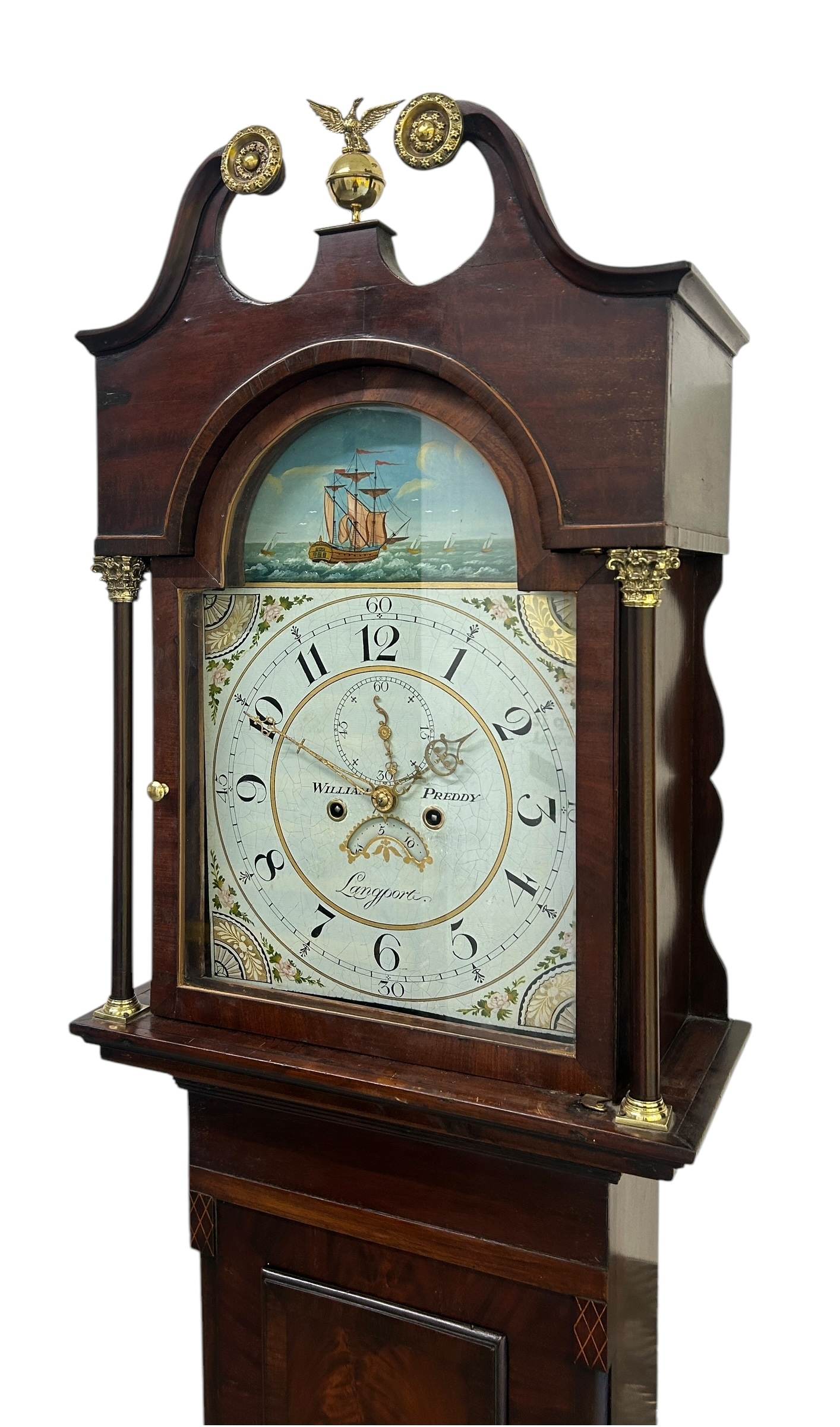 Fabulous Antique English “Langport” Longcase clock - 8 day - Image 12