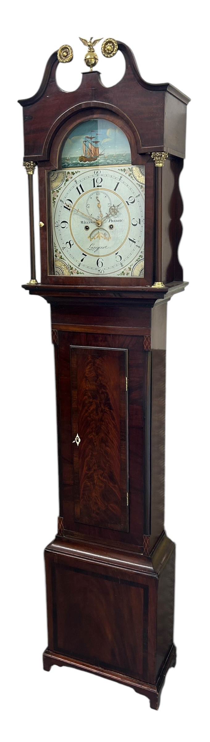 Fabulous Antique English “Langport” Longcase clock - 8 day - Image 13