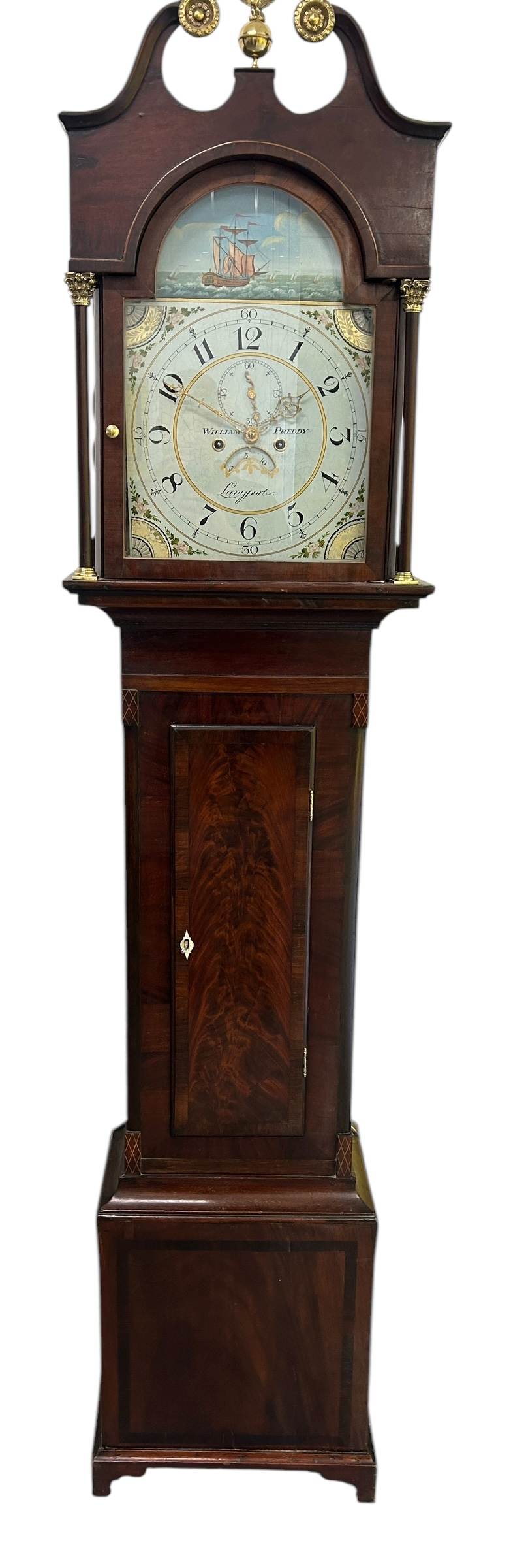 Fabulous Antique English “Langport” Longcase clock - 8 day - Image 14