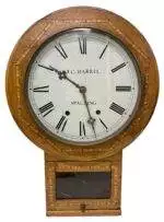 Wonderful American Drop Dial Wall clock – ca1900