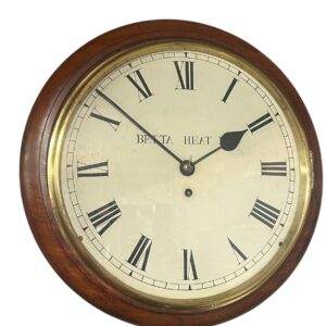 Wonderful Victorian walnut case English Fusee dial clock – ca1890