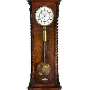 Amazing Rare maple eye Walnut Vienna Regulator Clock – Ca 1880