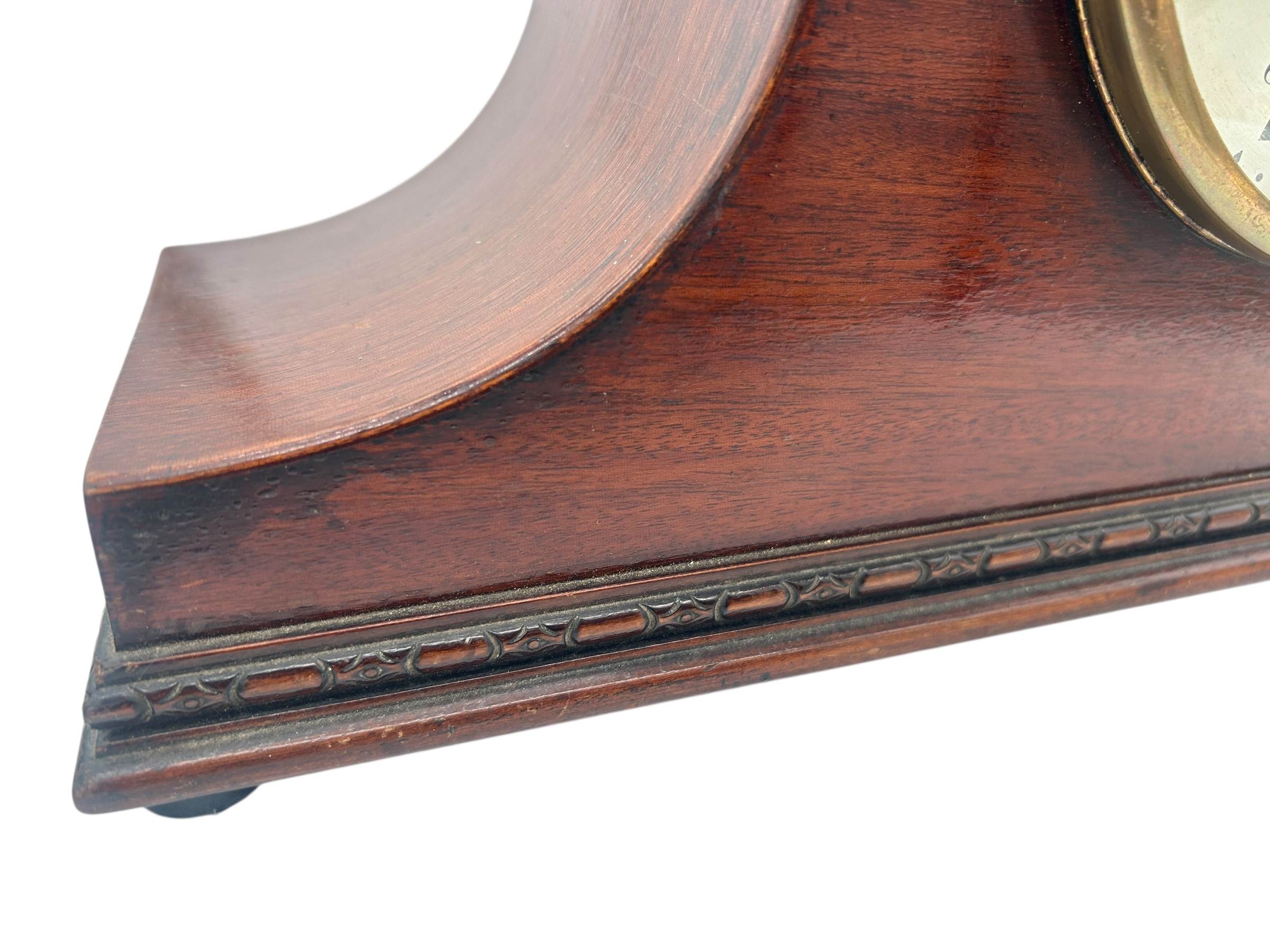 Antique Art deco inspired Napoleon hat shape musical mantel clock - Image 4